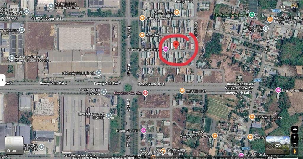 Cần bán lô đất 150m2 ngay vsip 2. gần ủy ban vĩnh tân. sổ hồng riêng