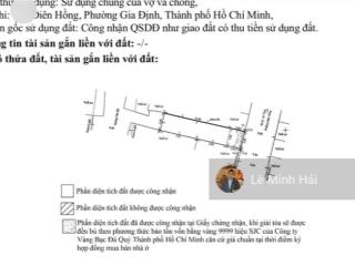 Mặt tiền đường diên hồng. p1. bình thạnh  ctxd  5 tầng ( 3,5 x 17m )  57m2 (vuông )  gía 9,5 tỷ