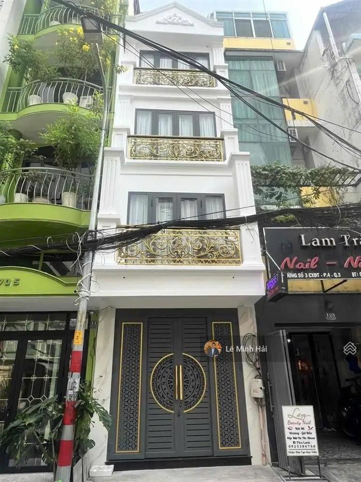 Chỉ 15,5 tỷ  có ngay nhà mới 4 tầng mặt tiền đs3  cư xá đô thành. quận 3  dt 3 x 10m (30m2)