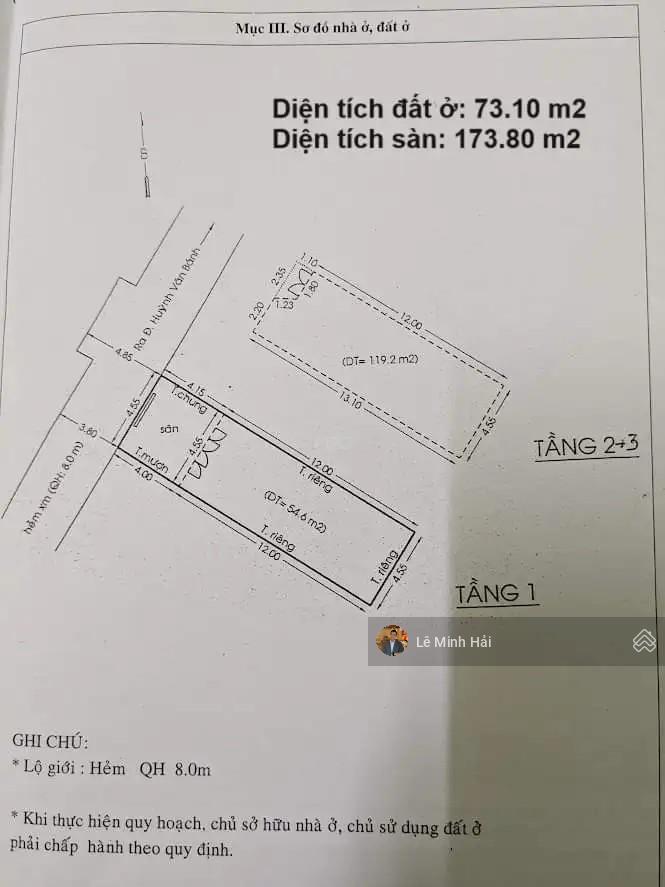 Khuôn đất đẹp  hẻm xe hơi huỳnh văn bánh. phú nhuận  3 tầng (4,55 x 16,15m)  giá 16,5 tỷ
