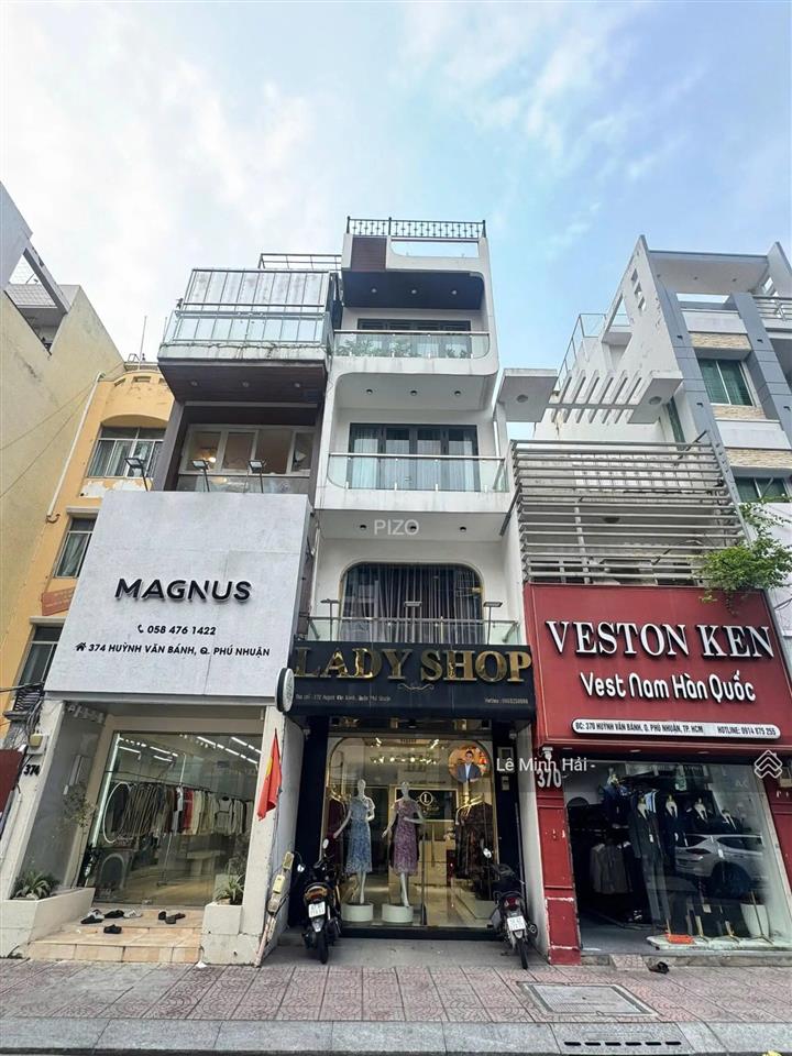 Mặt tiền huỳnh văn bánh, p13, phú nhuận  5 tầng thang máy (4 x 15m)  hđt 50 triệu  22,9 tỷ