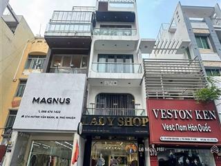 Mặt tiền huỳnh văn bánh, p13, phú nhuận  5 tầng thang máy (4 x 15m)  hđt 50 triệu  22,9 tỷ