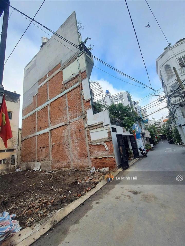 Hẻm xe hơi lê văn sỹ, tân bình  đất trống (6 x 15m)  80m2  gpxd hầm 6 tầng  giá 23,9 tỷ