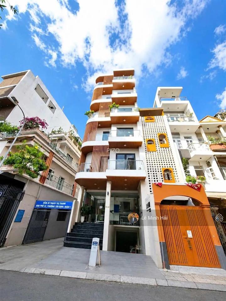 Tòa nhà mặt tiền thạch thị thanh, tân định, q1  hầm 6 tầng (6 x 19m)  hđt 130 triệu  62 tỷ