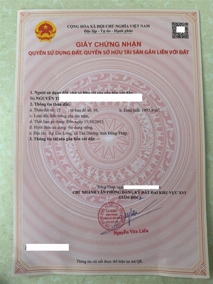 Bán 1.100m2 ql 80 xã tân dương giá 5 tỷ, ngân hàng cho vay 3 tỷ, xem đất 0937 600 ***