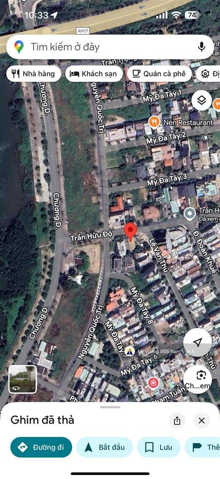 Bán lô đường 10m5 trần hữu độ, gần sông nam việt á