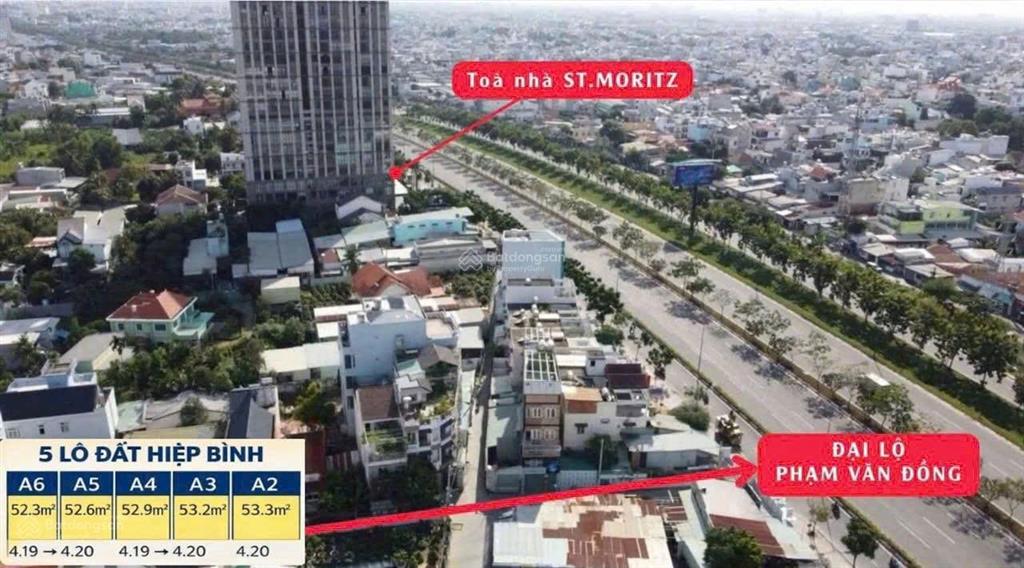 Đất gần sông sài gòn ngay trục đường phạm văn đồng, hiệp bình chánh  xd được 4 tầng  giá 6.45t