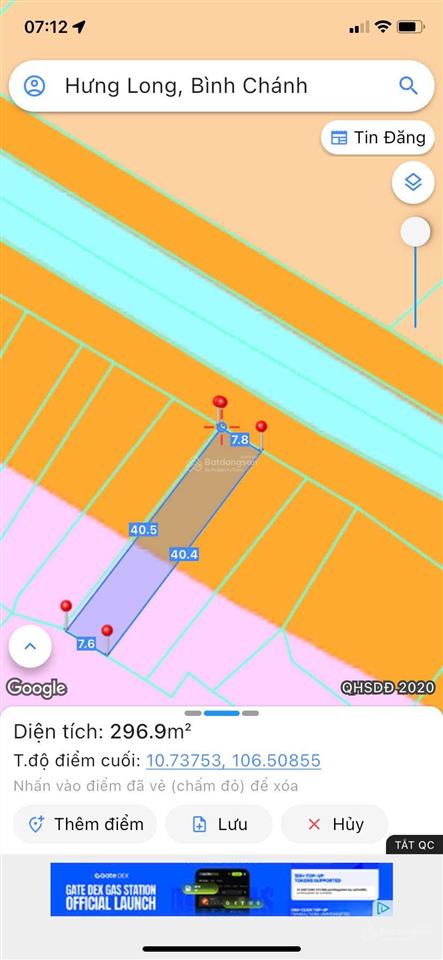 Bán đất dân cư hiện hữu 302m2 mt thích thiện hòa giá 6.5ti