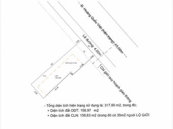 Chủ gốc mặt tiền hoàng quốc việt quỹ đất đẹp