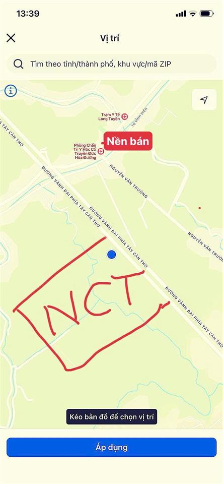 Mặt tiền đường bùi hữu nghĩa sát bên nguyễn văn trường cách đại học nam cần thơ 500 mét