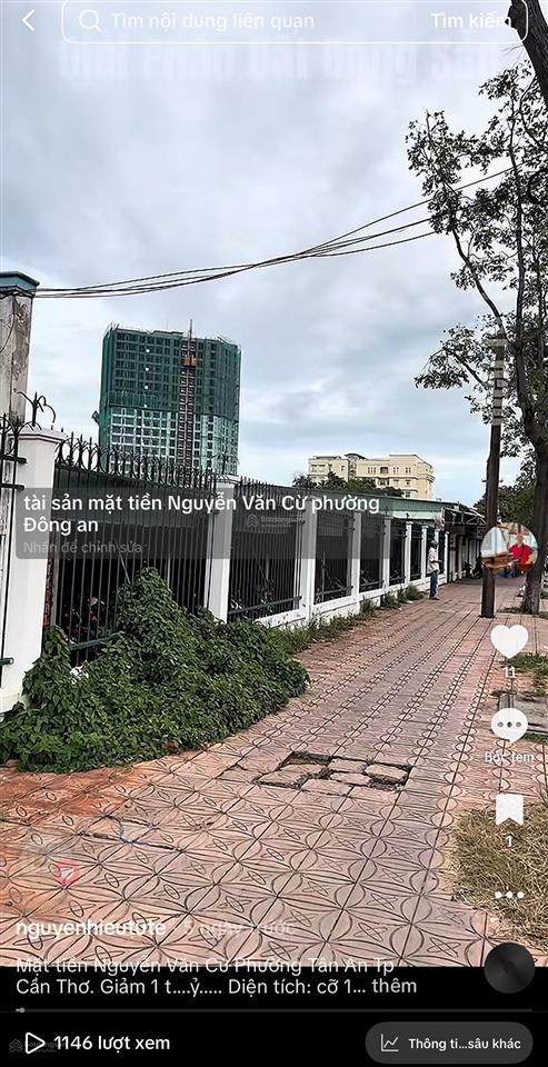 Mặt tiền nguyễn văn cừ kế đại học y dược giảm 1 tỷ