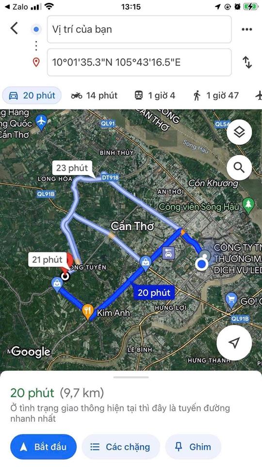 Mặt tiền đường bùi hữu nghĩa gần đại học cần thơ gần 900 m2 phù hợp nghĩ dưỡng