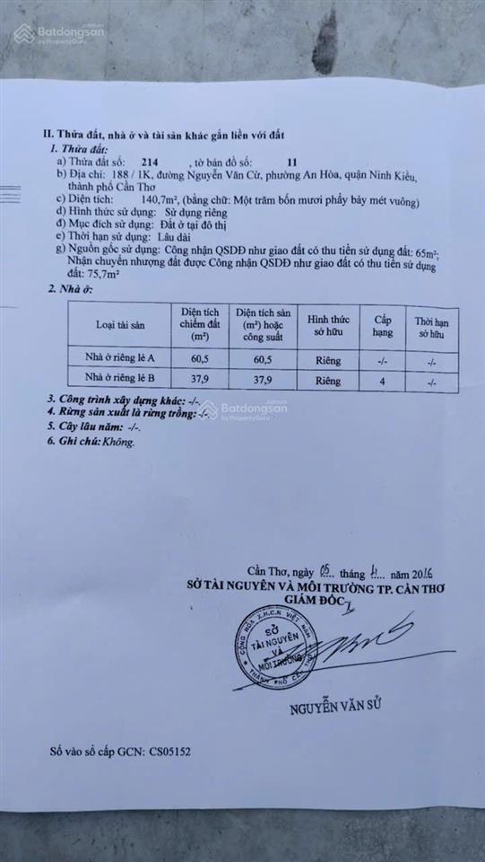 Nhà trọ 10 phòng sổ hoàn công, hẻm bế văn đàn, cách nguyễn văn cừ 70 mét