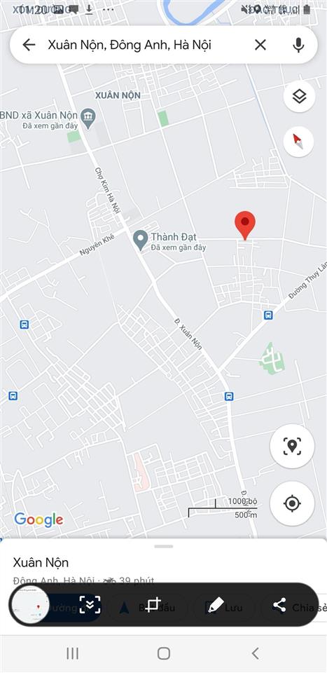 Bán đất chính chủ, 50m², ngõ oto thông, cách trục chính 10m, cách bìa làng 50m (gần kcn)