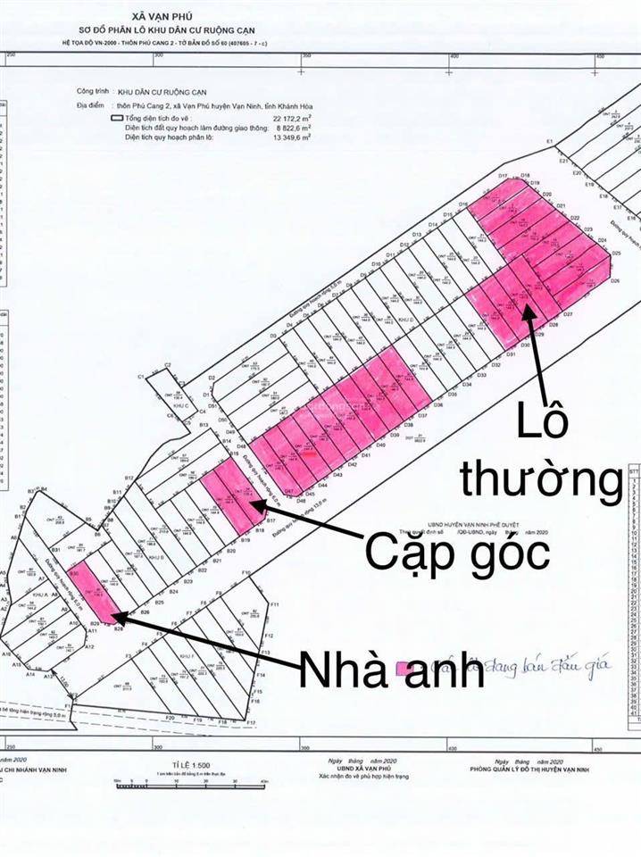 Quỹ đất đấu giá hiếm hoi xã vạn ninh hướng biển, nằm trung tâm thị trấn vạn ninh