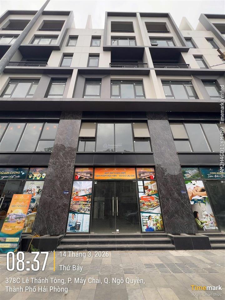 Siêu phẩm đầu tư shophouse trung tâm hải phòng sát 10 tòa chung cư, 78m2, mt 6m, 7 tầng, 14.6 tỷ