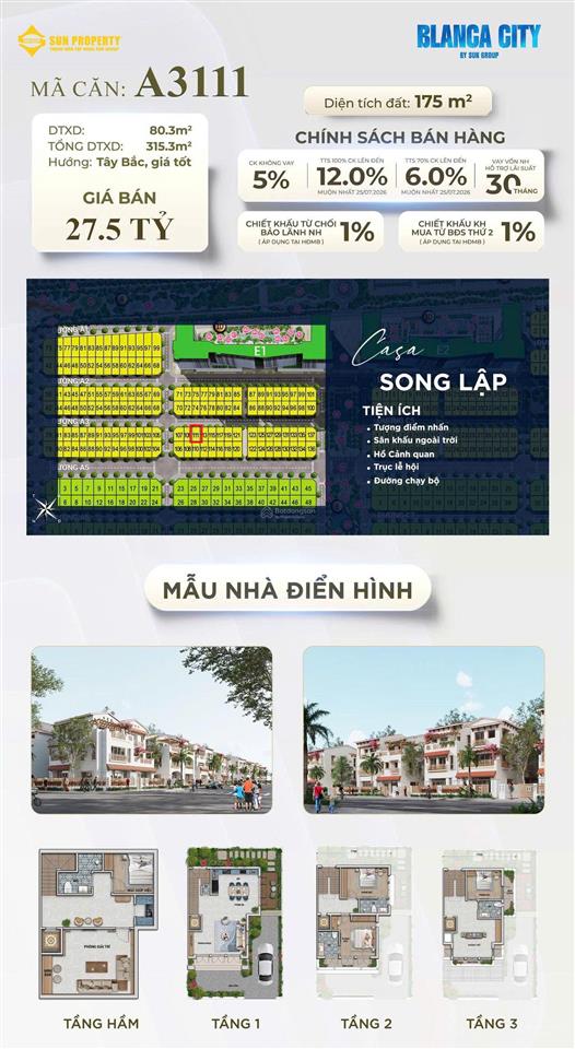 Villa biển vũng tàu  blanca city  22,9 tỷ  sở hữu lâu dài