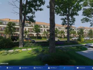 Nhà phố nam âu hai mặt tiền hai ban công trước sau view club house sông công viên