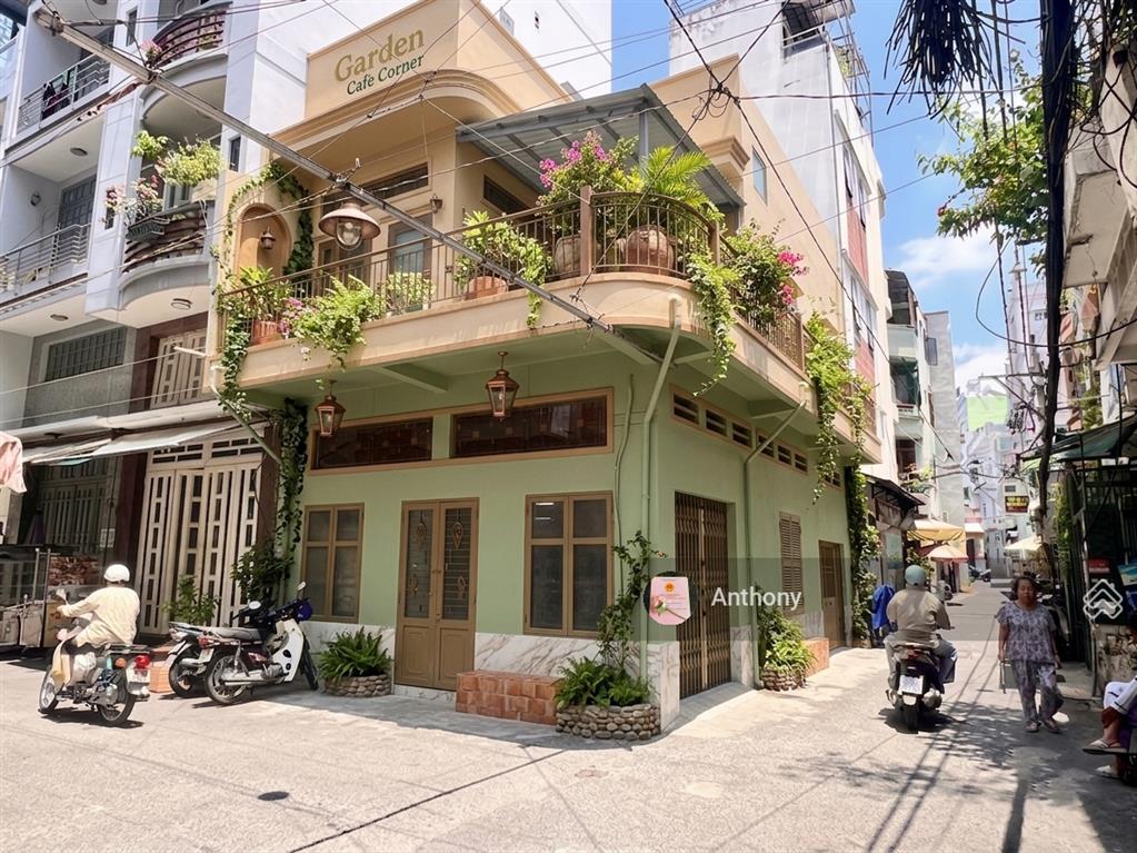 Bán gấp! góc 02 mt hẻm 6m, ko lộ giới, 100m ra lê văn sỹ (q3). phù hợp vừa ở & kinh doanh, 11.7 tỷ