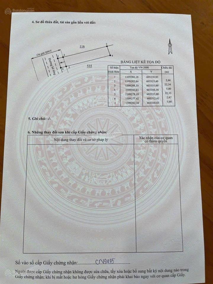 Bán lô vạn hưng  vạn ninh 124.8m2  giá 18tr/m2