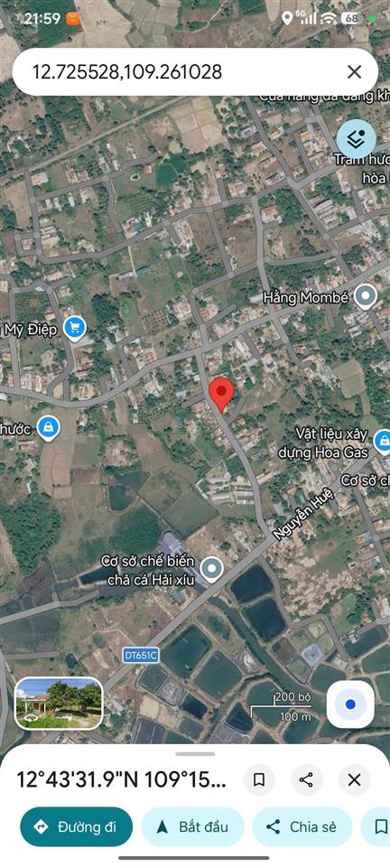 Bán đất thôn tân dân 279m vạn thắng, vạn ninh | chỉ 16,5 triệu/m