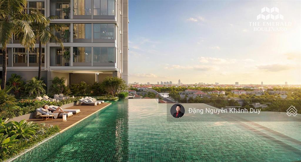 Booking ưu tiên chọn căn emerald boulevard dòng căn hộ cao cấp nhất ql13  full nội thất view sông