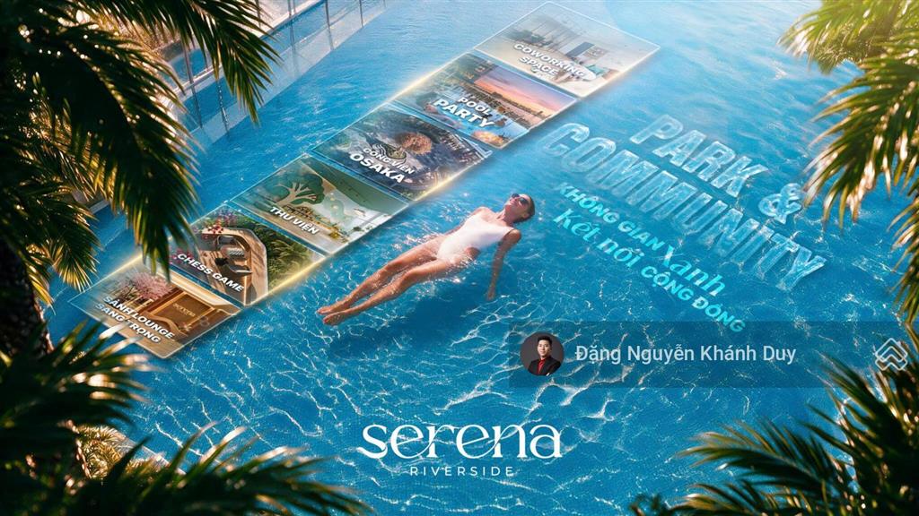 Booking ưu tiên căn hộ 1pn home resort ven sông serena riverside  vốn thanh toán chỉ từ 330 triệu