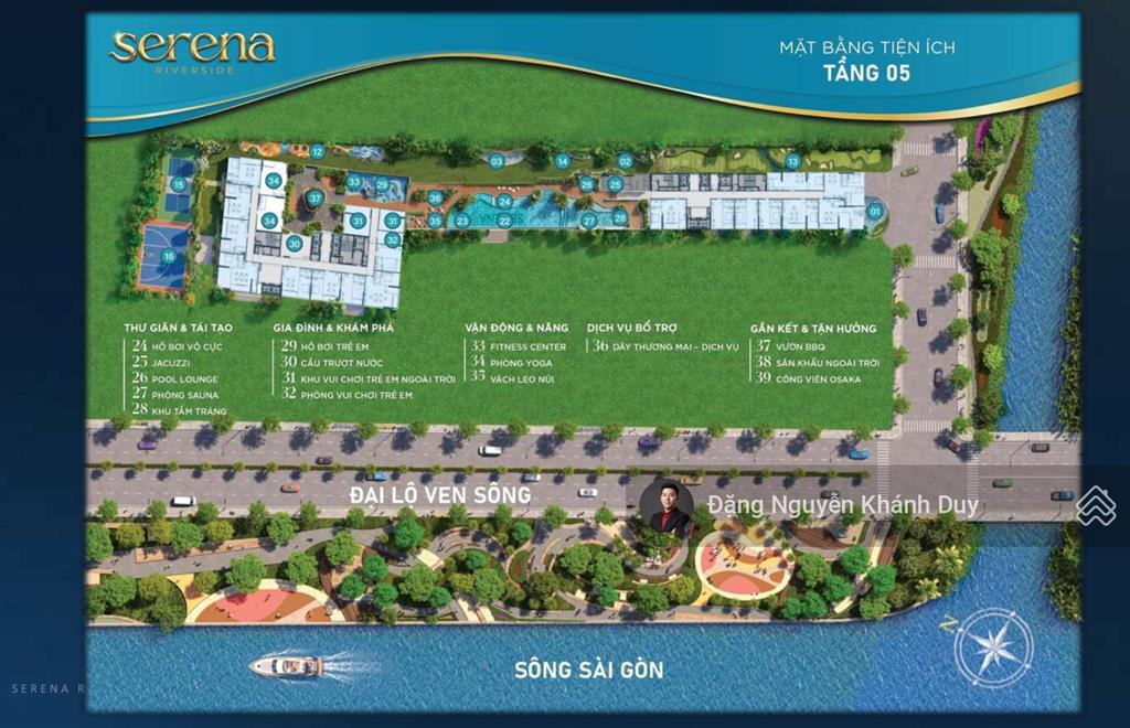 Booking ưu tiên căn hộ 2pn home resort ven sông serena riverside  chiết khấu đặc quyền booking sớm