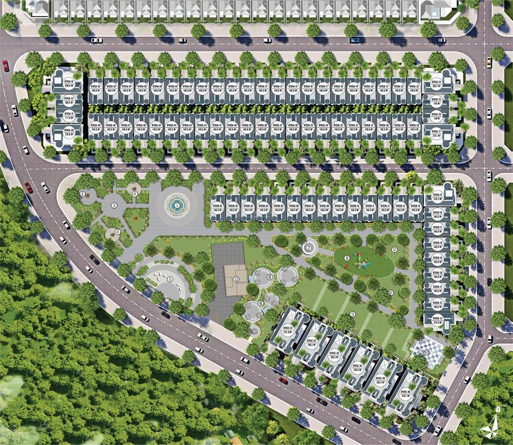 Bán nhanh bt5 kita bằng giá hđ 2024, dãy 2 mặt tiền đường 17,5m, sau là công viên, giá 53 tỷ