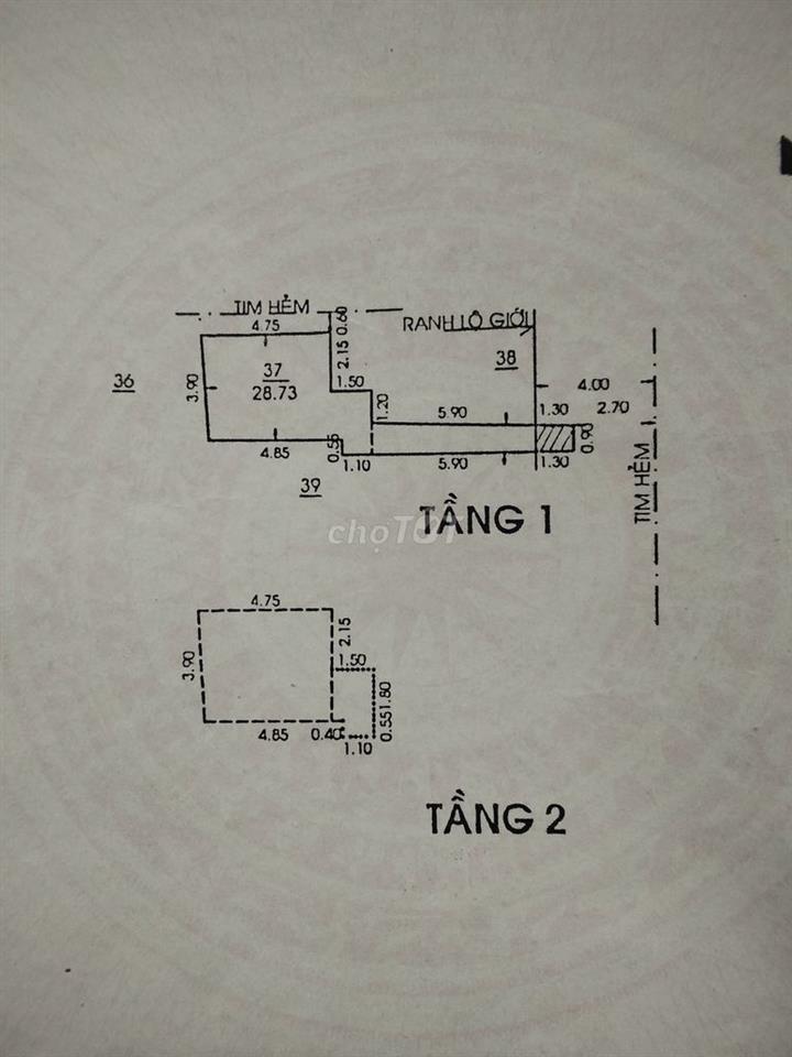 Cần bán nhà cc sổ hồng riêng, Hẻm 21 Bùi Thế Mỹ