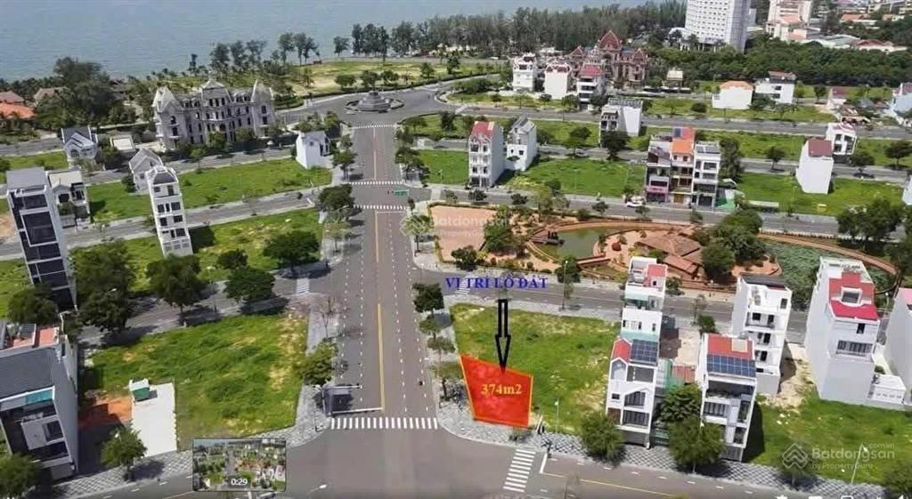 Bán đất ocean dunes, phú thuỷ, lâm đồng, góc 2mt châu văn liêm 374m2 hướng đông, đông bắc giá 32 tỷ