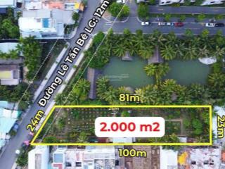 Quỹ đất 1.907,7m sát chung cư lê thành 221 lê tấn bê, p. an lạc, tp.hcm | 188,86 tỷ