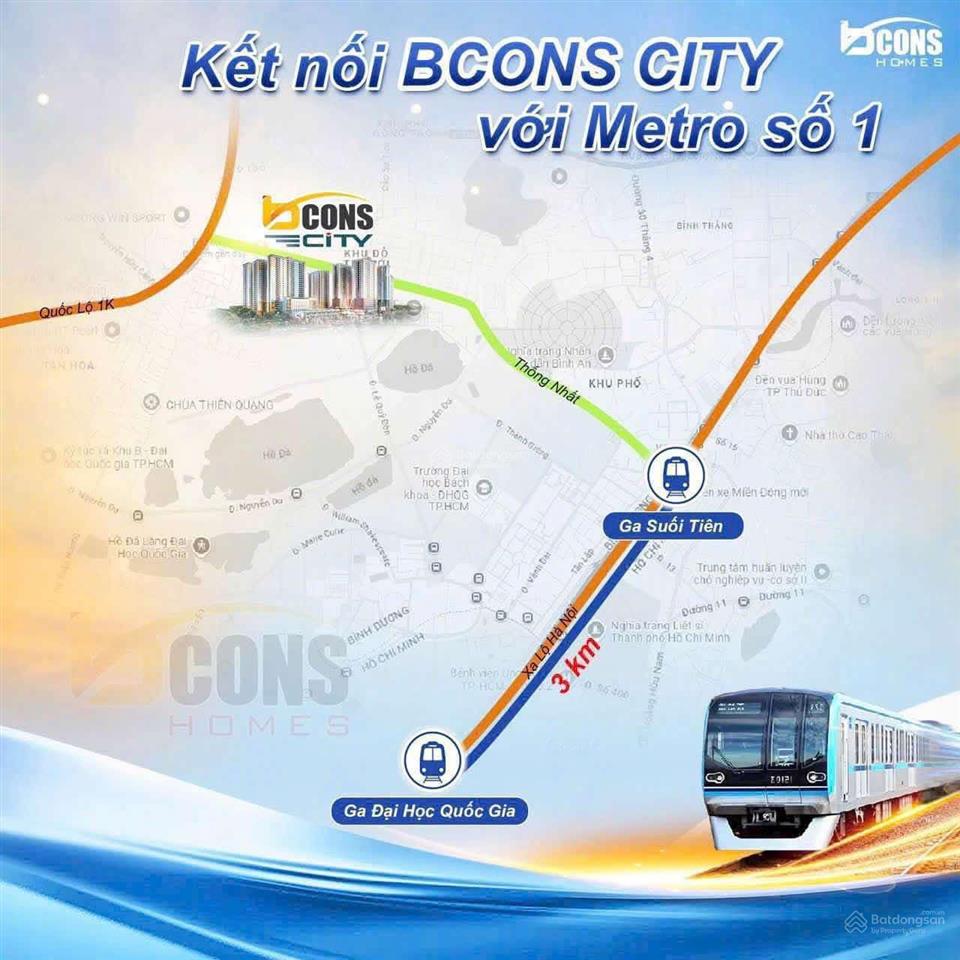 Suất nội bộ bcons center city giá 2.6 tỷ/căn 2pn + 2wc, chiết khấu 160 triệu, tặng 2 chỉ vàng