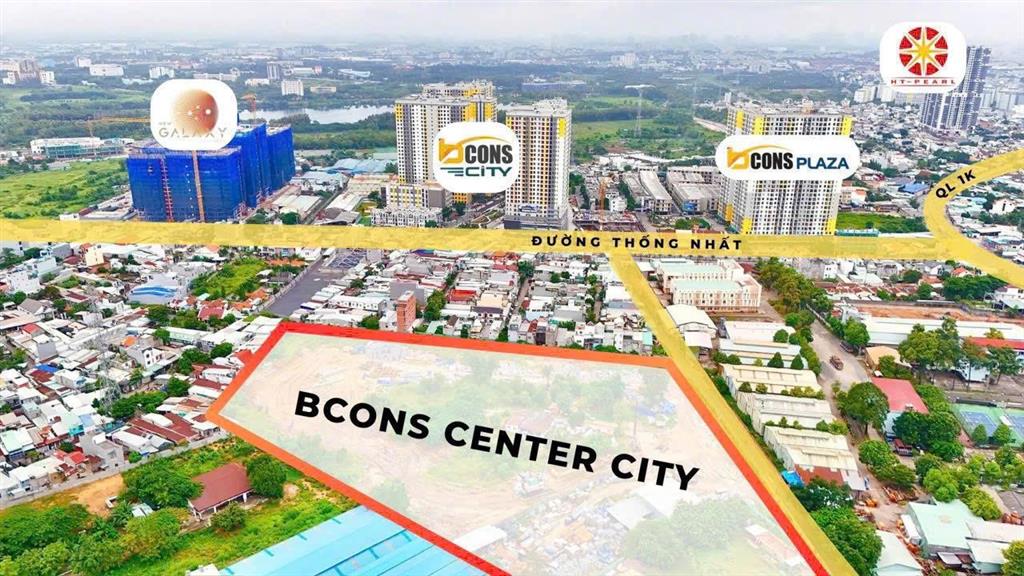 Suất nội bộ bcons center city giá 2.6 tỷ/căn 2pn + 2wc, chiết khấu 160 triệu, tặng 2 chỉ vàng