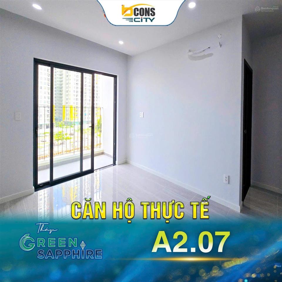 Suất nội bộ bcons city 2.6 tỷ/căn 2pn + 2wc, chiết khấu 6.1%, tặng 1.5 chỉ vàng