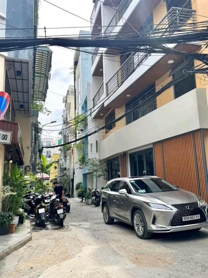 Nhà hẻm xe hơi nguyễn văn đậu bình thạnh 6x17  4 tầng  14,7 tỷ tl