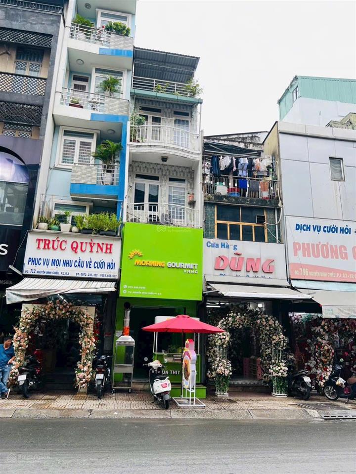 Mặt tiền nguyễn đình chiểu q3 nhà 4 tầng giá chỉ 12,9 tỷ thương lượng