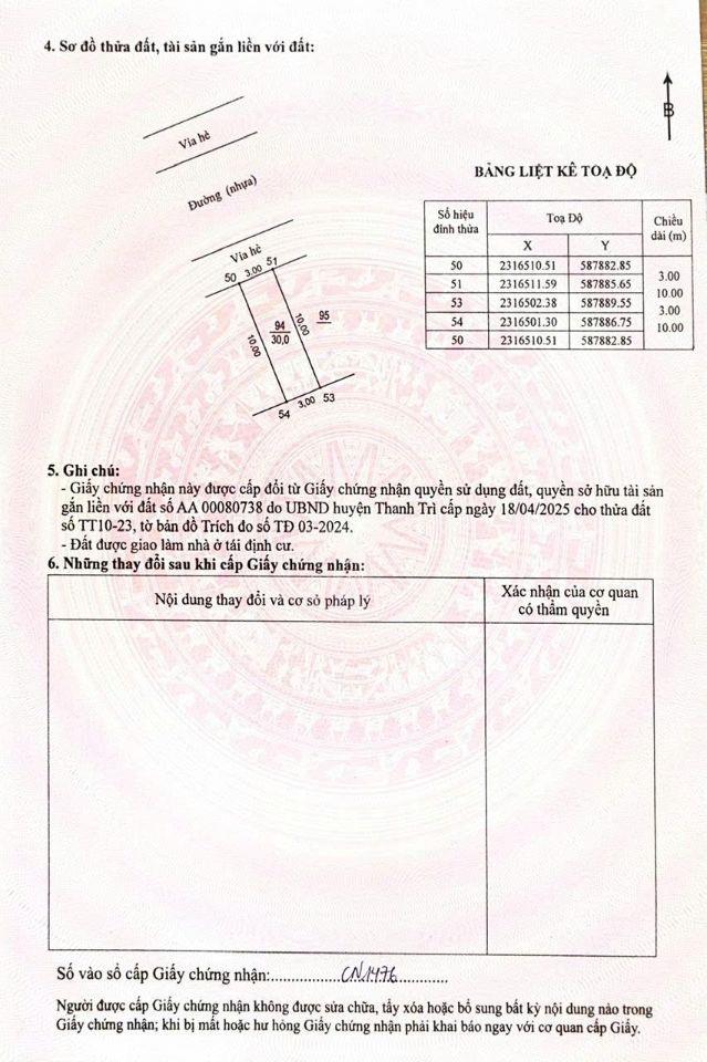 Nhỉnh 7 tỷ có ngay lô đất phân lô Tứ Hiệp, Thanh Trì, Hà Nội