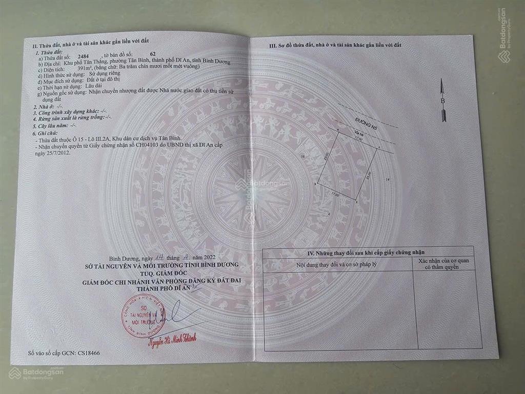 Bán biệt thự biconsi dĩ an bình dương giá mềm