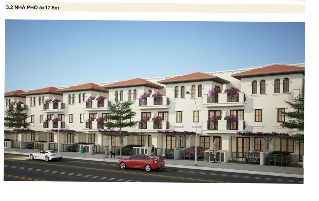 Nhà phố gd2 diện tích 105m2 giá chỉ 9,6 tỷ view btsl sát sông.  0975 734 ***
