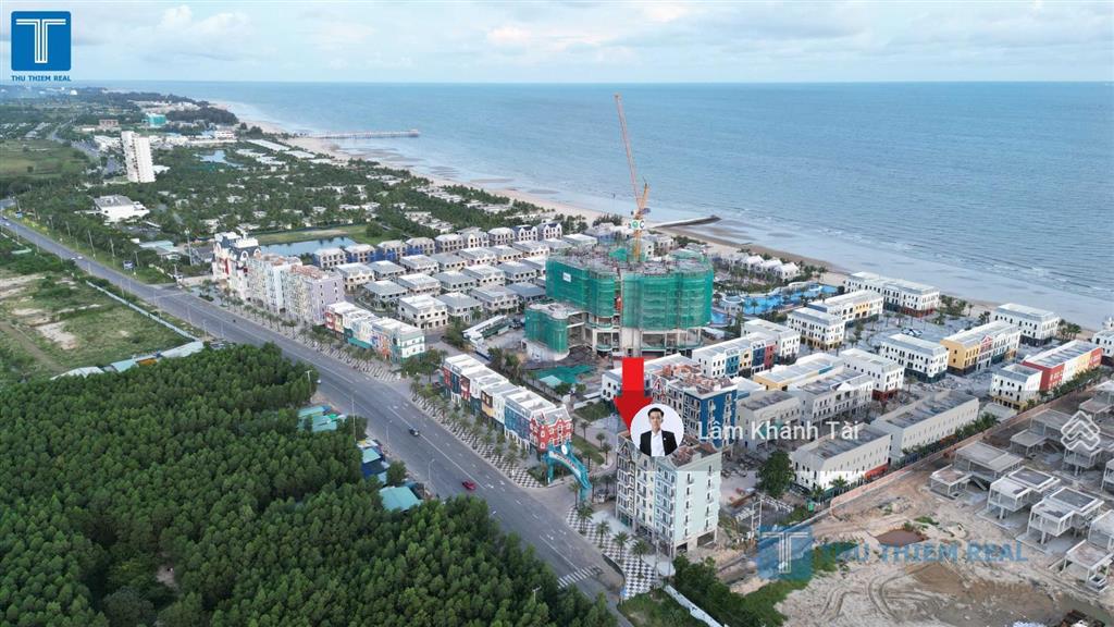 Bán khách sạn 6 tầng sd 643.8m2 căn góc mặt tiền đường ven biển kế bên hyatt hồ tràm, đã bàn giao