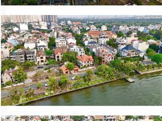 Bán gấp biệt thự 3 mặt tiền bờ sông sài gòn thuộc khu vip đường số 34, phường bình an