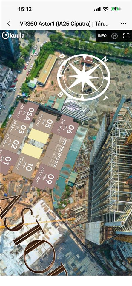 Căn hiếm 2pn 69m2, tầng đẹp, view thoáng astor 1. ck 16%, miễn phí 36 tháng phí qlvh