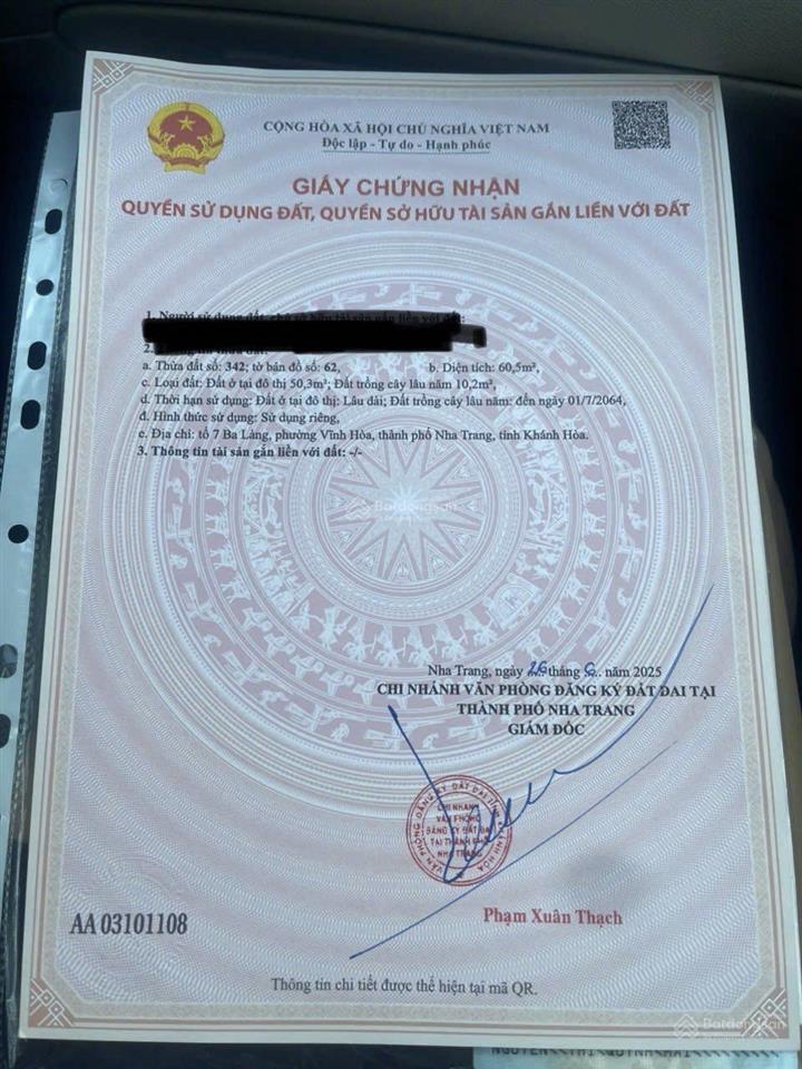 Lô đất cách bãi tắm biển vài bước chân nằm ngay khu vực nhiều khách sạn lớn tại nha trang