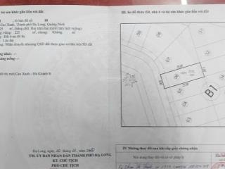 Bán đất cao xanh hà khánh b 225m2 giá tốt