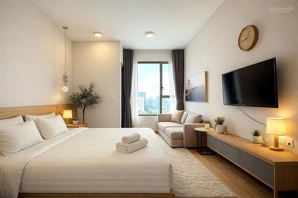 Cho thuê studio 28m2 full nội thất cao cấp rivergate 151 bến vân đồn, ở ngay