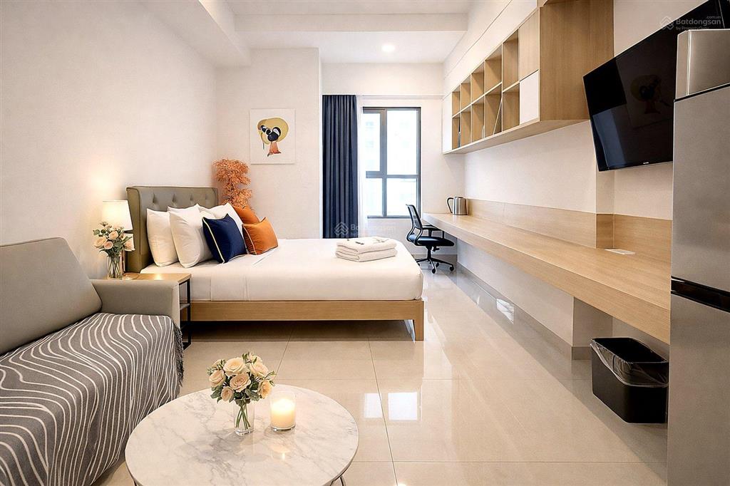 Cho thuê rivergate q4 35m2 full nt, xách vali vào ở, 15tr/tháng