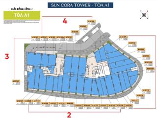 Nóng chính thức nhận booking shop khối đế sun cora tower, đặc biệt sở hữu lâu dài