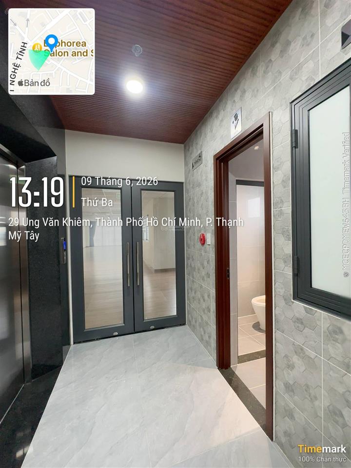 Cho thuê tòa nhà văn phòng mới 100% số 29 ung văn khiêm p thạnh mỹ tây hầm 9 tầng 8x35m, hhmg 1 thg
