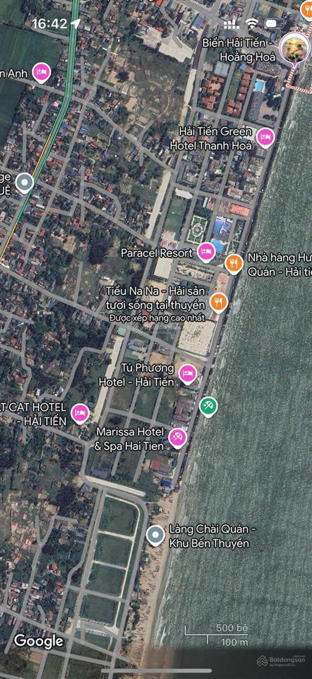 Bán lô đất căn góc 2 mặt tiền đường gần bãi biển hải tiến, đầu tư sinh lời cao 0961 556 ***